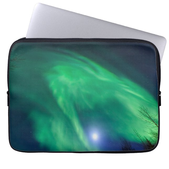 Capa Para Notebook Luzes Nortes Aurora Borealis | Fairbanks (Frente)