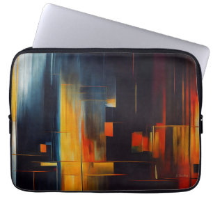 Capa Para Notebook Luzes Urbanas Geometria Abstrata
