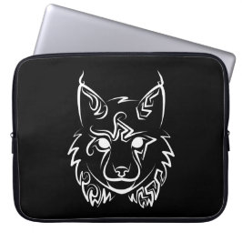Capa Para Notebook Lynx Tribal Preto e Branco
