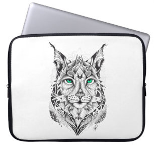 Capa Para Notebook Lynx Wild Animal Nature Illustration Art Tatuagem