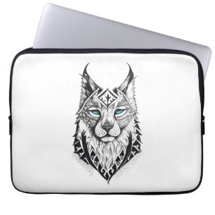 Capa Para Notebook Lynx Wild Animal Nature Illustration Art Tatuagem