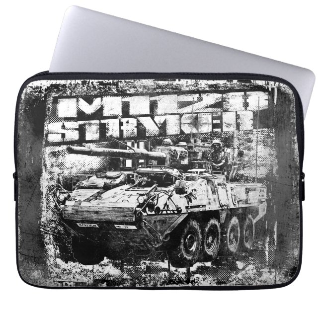 Capa Para Notebook M1128 Stryker Mobile Gun System (Frente)