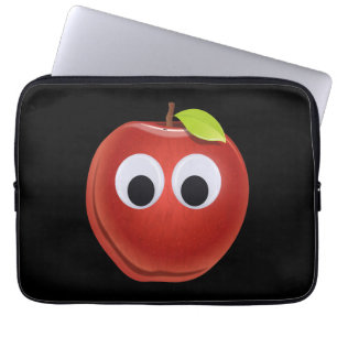 Capa Para Notebook Maçã, fruta vermelha com olhos maliciosos - Person