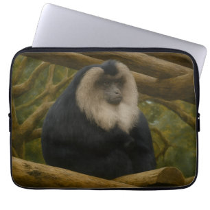 Capa Para Notebook Macaco de Forno Leão no Santuário da Floresta