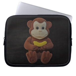 Capa Para Notebook Macaco do brinquedo com uma bolsa de laptop da