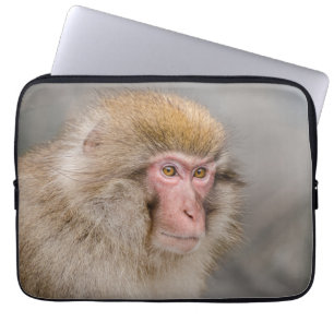 Capa Para Notebook Macaco Majestoso da Neve: Fotografia Japonesa