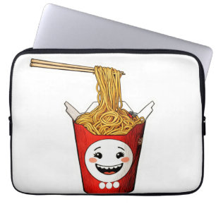 Capa Para Notebook Macarrão sorridente