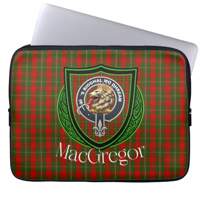 Capa Para Notebook MacGregor Scottish Clan Tartan and Crest (Frente)
