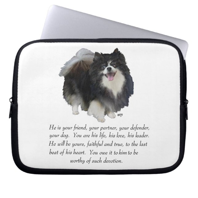 Capa Para Notebook Macho de Recordação de Pomerânia (Frente)