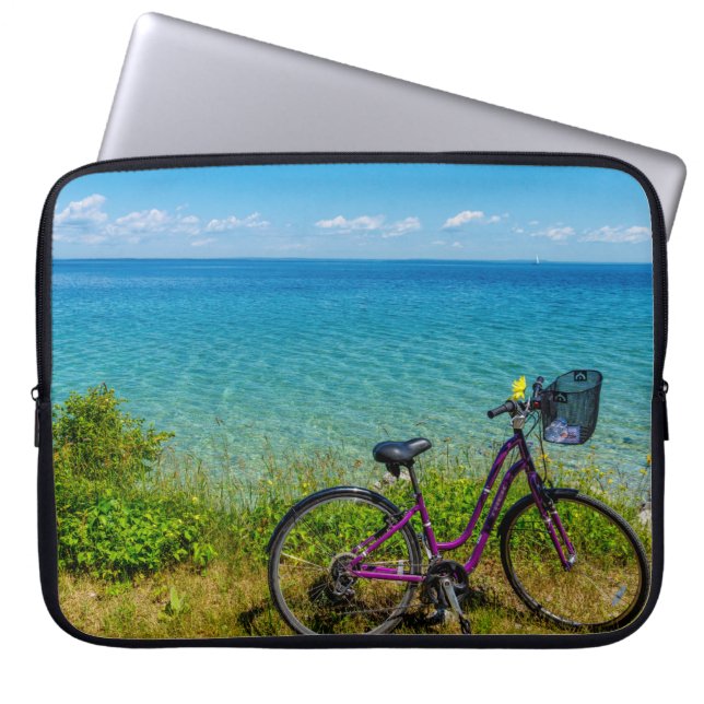 Capa Para Notebook Mackinac Island Bike (Frente)