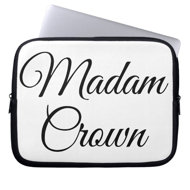 Capa Para Notebook Madame Crown (Frente)