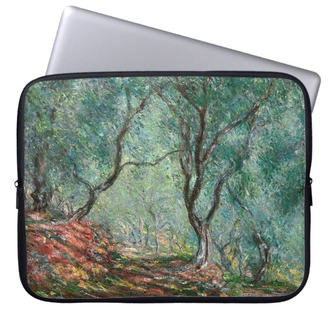 Capa Para Notebook Madeira de oliveira nos Jardins Moreno (por Monet) (Frente)