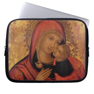 Capa Para Notebook Madonna e criança, c.1650 (painel)