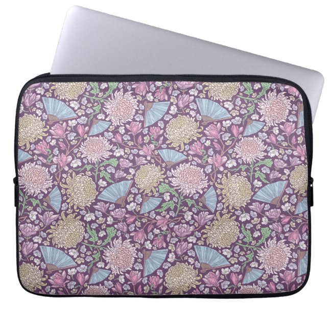 Capa Para Notebook Mãe do Jardim de Primavera Crisântemo Japão (Frente)