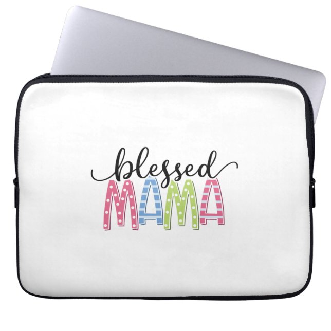 Capa Para Notebook Mãe dotada de abençoada mãe (Frente)
