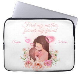 Capa Para Notebook Mãe e Filha, Nomes Personalizados