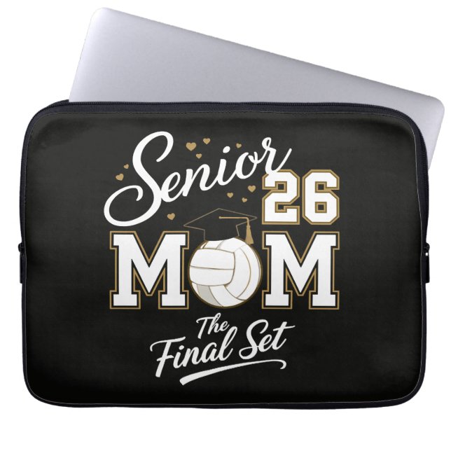 Capa Para Notebook Mãe Sênior Turma de 2026 Volei (Frente)
