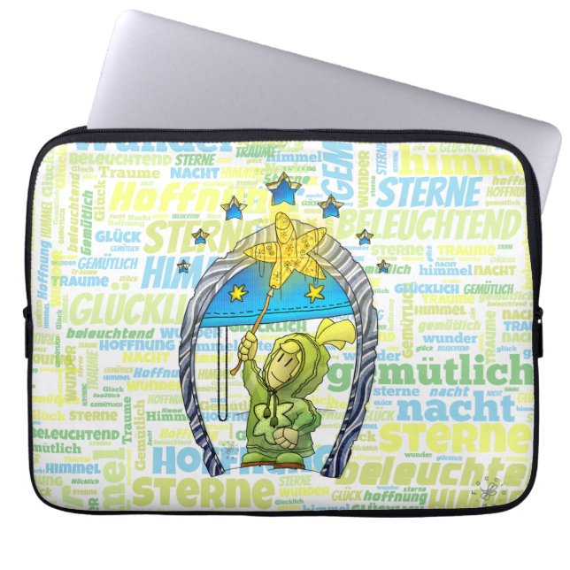 Capa Para Notebook Mael - Glückliche Stern /  (Frente)