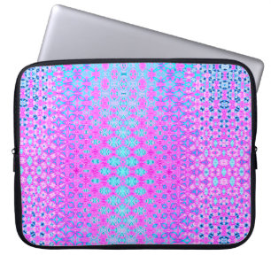 Capa Para Notebook Magenta, Azul-Céu e Geométrico dos Marinhos