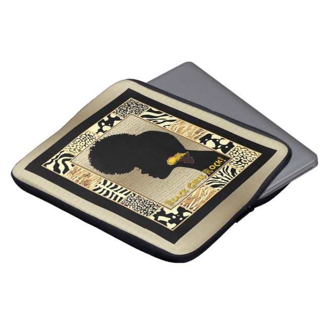 Capa Para Notebook Mágica Menina Negra (Frente Topo)