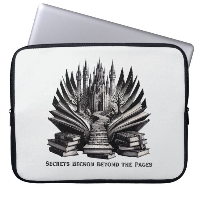 Capa Para Notebook Magical Gothic Castle Staircase Laptop Bag (Frente)