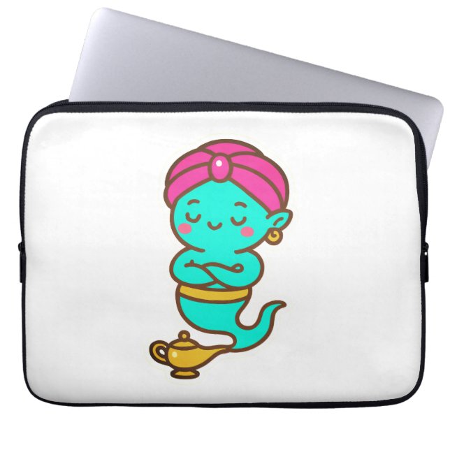 Capa Para Notebook Magical Kawaii Djinn - Neon Spirit (Frente)