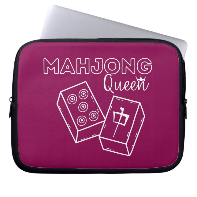 Capa Para Notebook Mahjong Queen | Funny Mahjong (Frente)