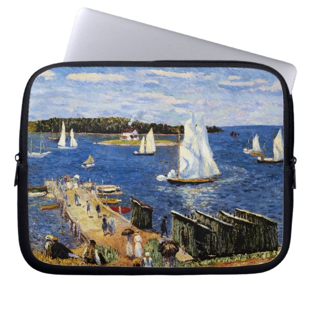 Capa Para Notebook Mahone Bay por William Glackens (Frente)