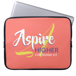 Capa Para Notebook MAIS ALTO ASPIRE Inspirational Coral Christian