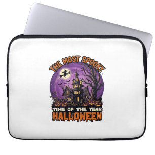 Capa Para Notebook Mais Assustadora Casa Assombrada de Halloween Brux