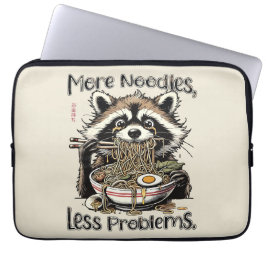 Capa Para Notebook Mais macarrão menos problemas guaxinim comendo ram