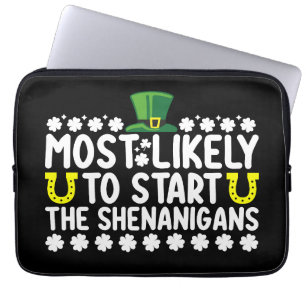 Capa Para Notebook Mais Propenso a Começar as Travessuras St Patricks