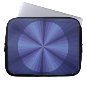 Capa Para Notebook Mala do Laptop azul de ilusão óptica