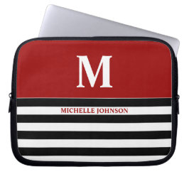 Capa Para Notebook Mala vermelha de Laptop em branco para mulheres ou