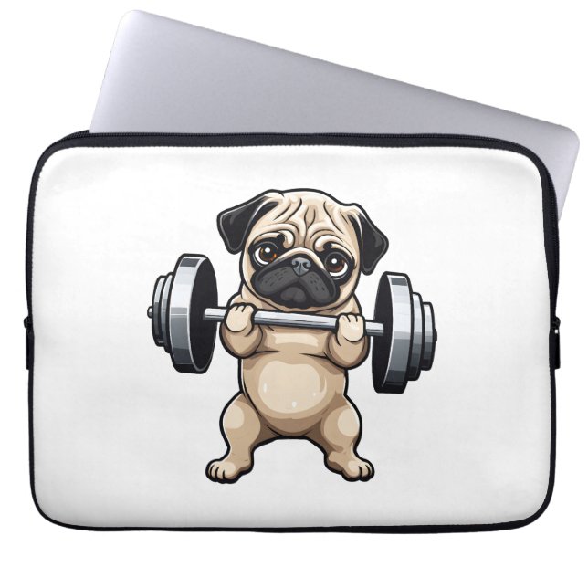 Capa Para Notebook Malhação Pug (Frente)