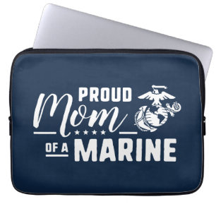 Capa Para Notebook Mamã orgulhosa de um fuzileiro naval