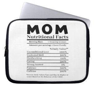 Capa Para Notebook Mamãe Fatos Nutricionais