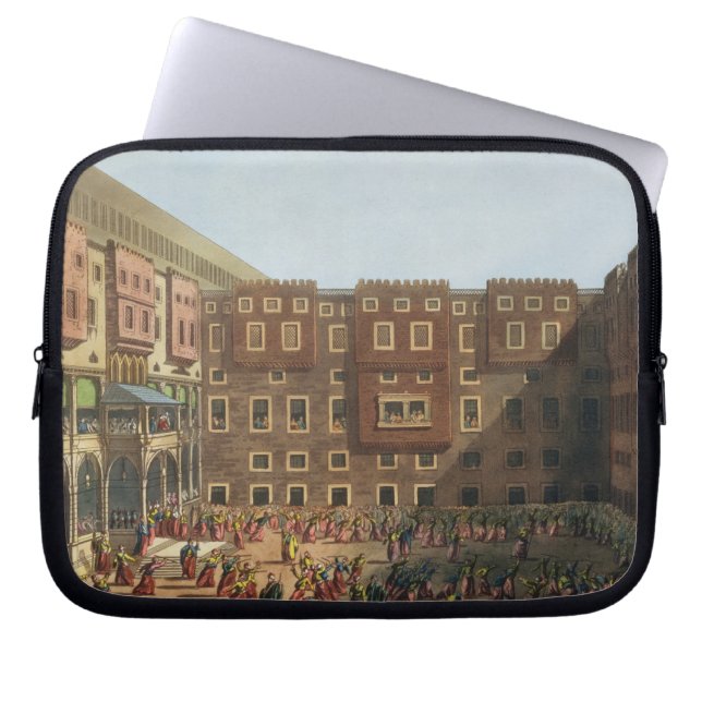 Capa Para Notebook Mamelukes que exercita no quadrado do Bey de (Frente)