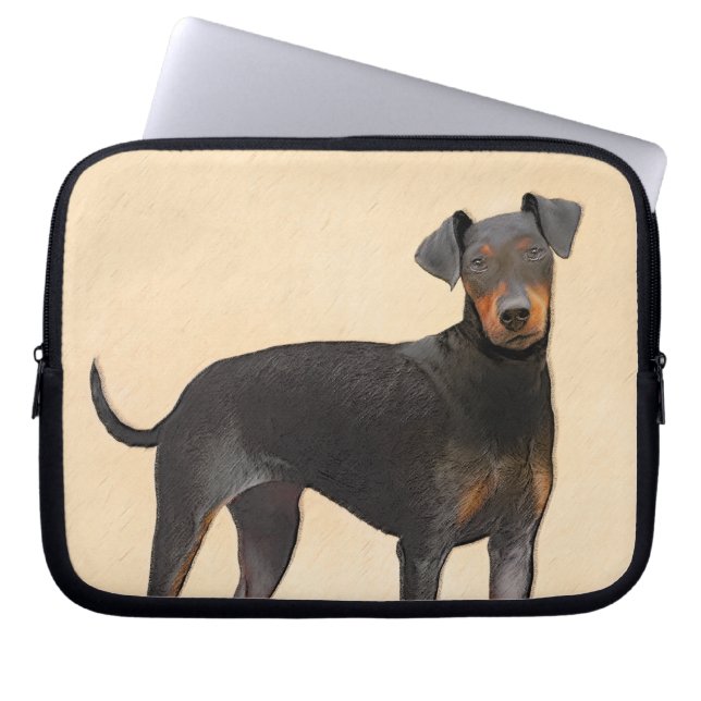 Capa Para Notebook Manchester Terrier Pintura Original (Frente)