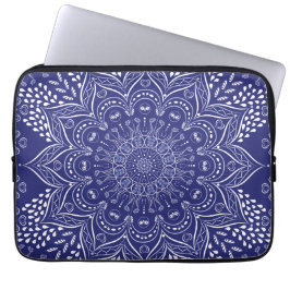 Capa Para Notebook Mandala azul indigo