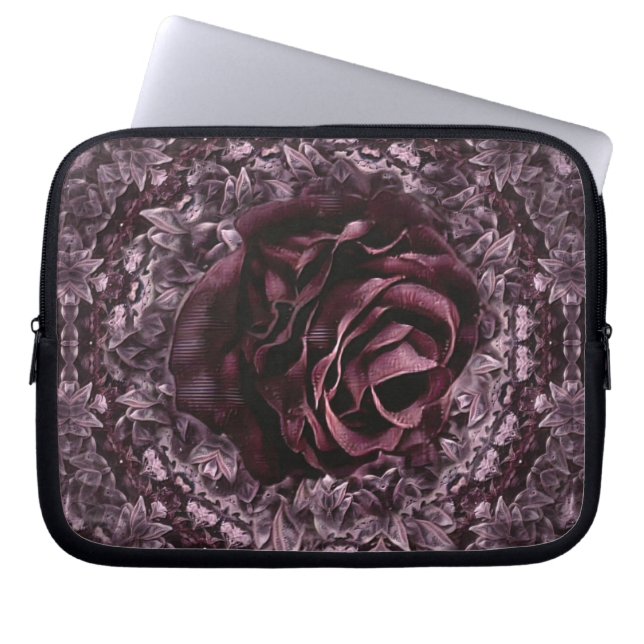 Capa Para Notebook Mandala de Rosa  (Frente)