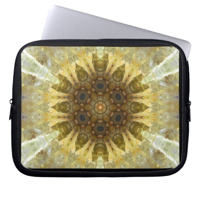 Capa Para Notebook Mandala do cristal de Sun (Frente)