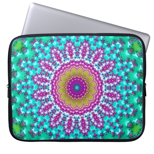 Capa Para Notebook Mandalá Fractal 3 (Frente)