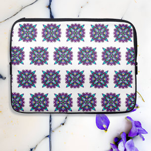 Capa Para Notebook Mandala Mística Roxo e Negra