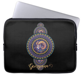 Capa Para Notebook Mandala Ornamental de Leigos Brancos Personalizado