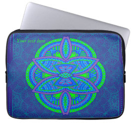Capa Para Notebook Mandalas no Marinho Blue Repetir design
