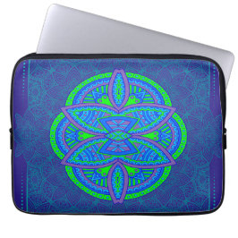 Capa Para Notebook Mandalas no Marinho Blue Repetir design