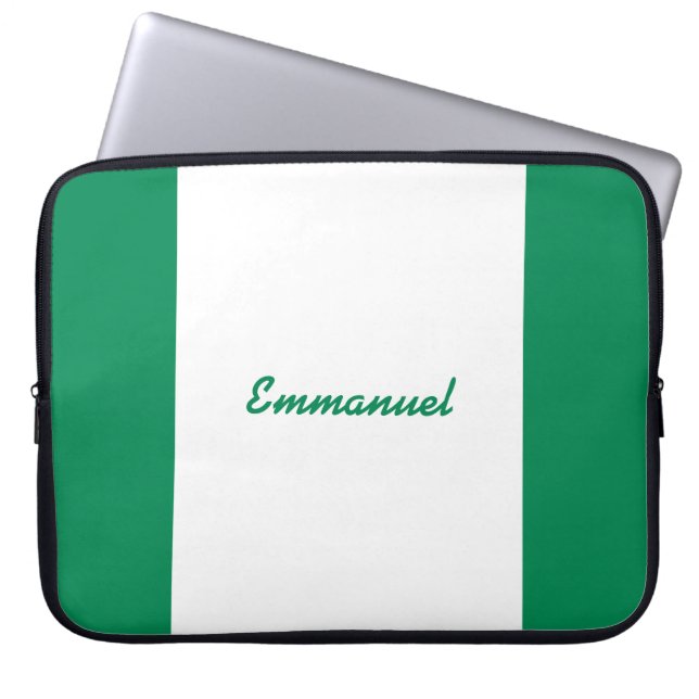 Capa Para Notebook Manga de bandeira da Nigéria (Frente)