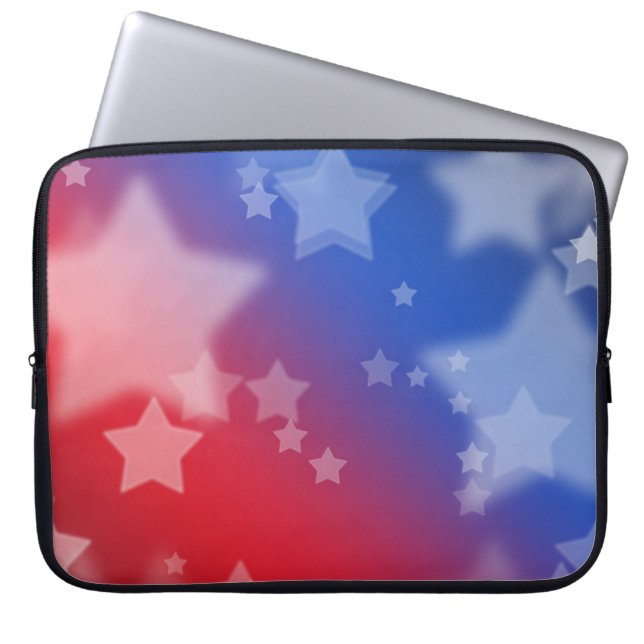 Capa Para Notebook Manga de Computador Estrelas Patrióticas (Frente)