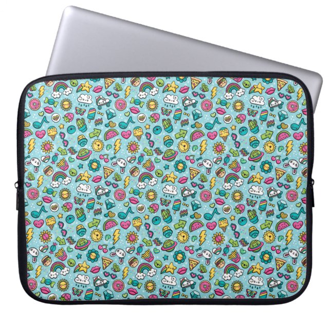Capa Para Notebook Manga de eletrônicos de Doodles Totalmente Bonitos (Frente)